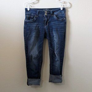 Wallflower Authentic Denim Capri Lowrise Jeans, Junior's 5